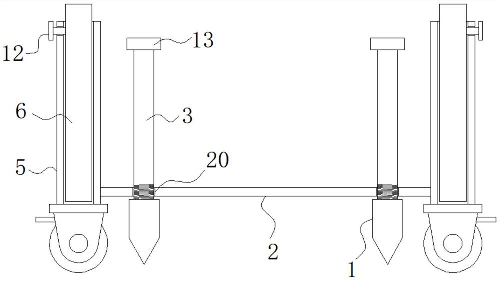 Mining mortar conveying pipeline supporting device convenient to disassemble