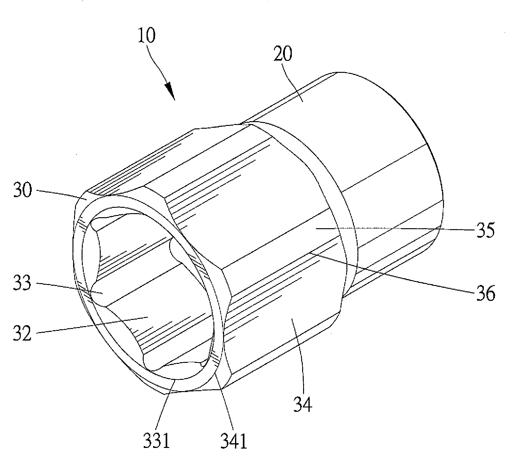 Anti-Slip Socket with Uniform Wall Thickness