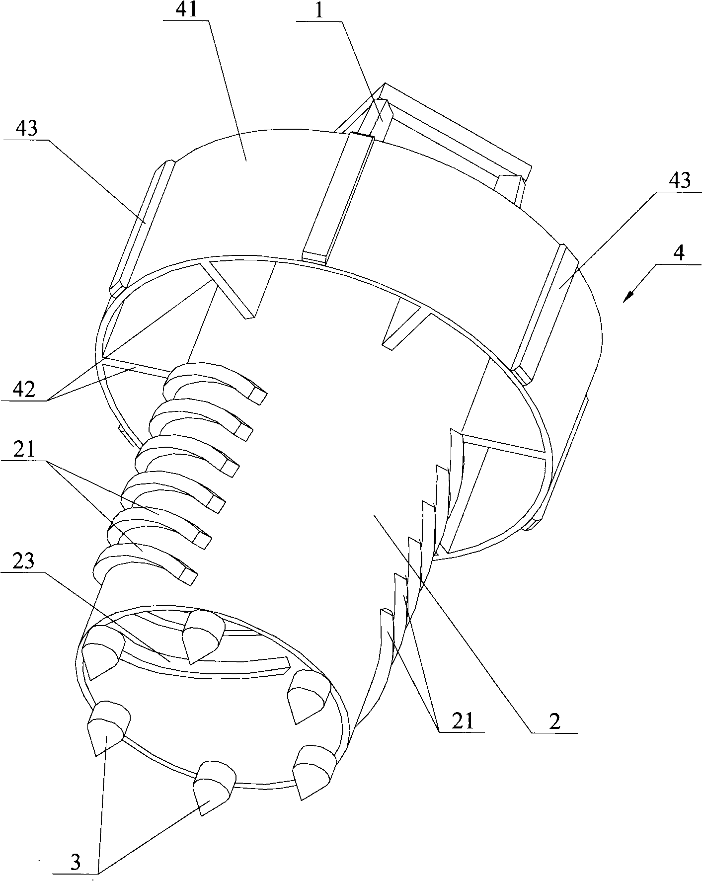 Barrel type drilling tool