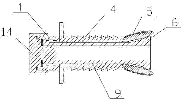 Sampling pipe connecting device for coal-mine gas extraction