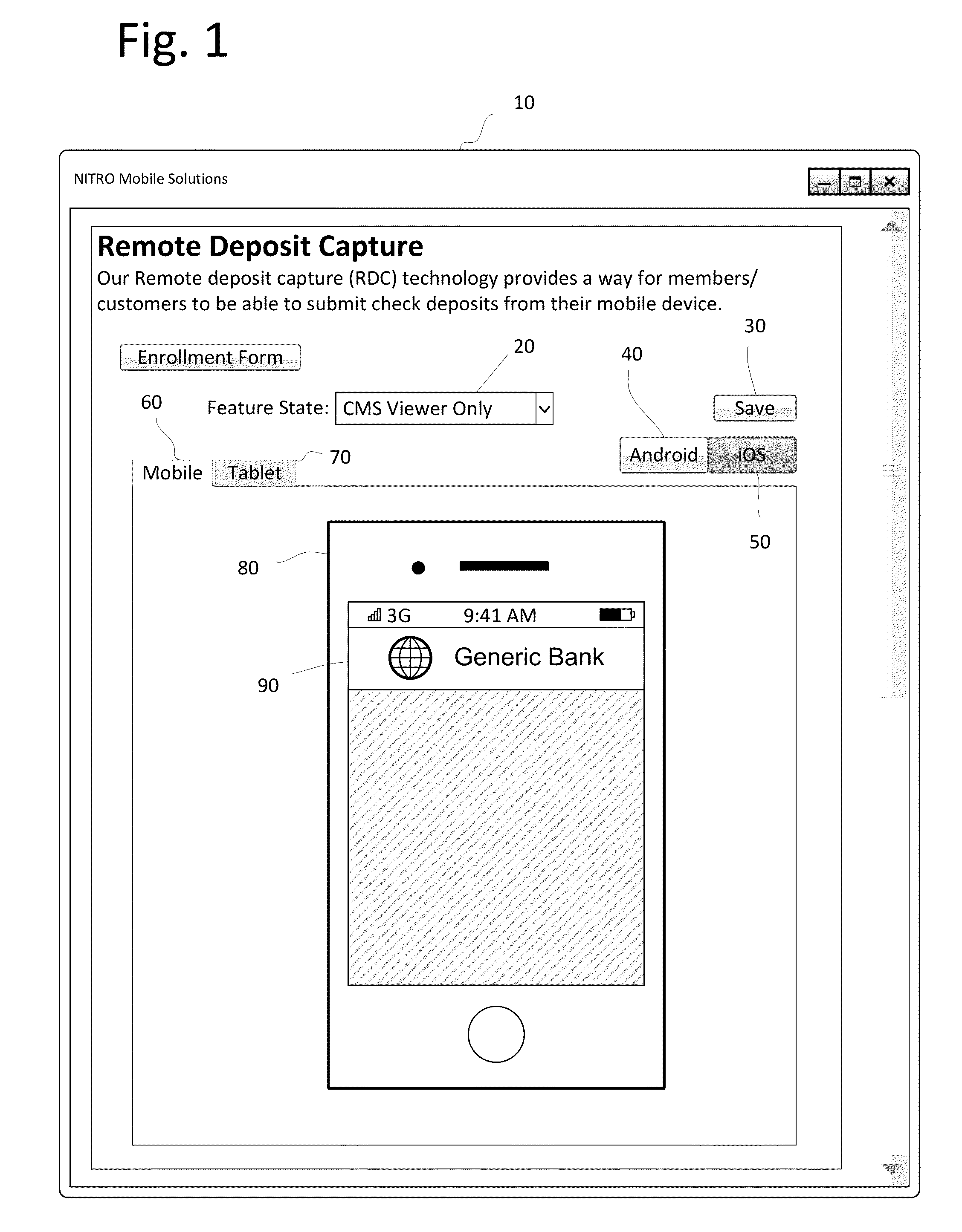 Location based mobile deposit security feature