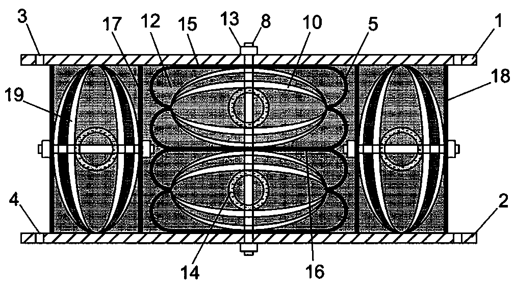 Multi-directional shock-absorbing buffering multi-order energy-consuming damper