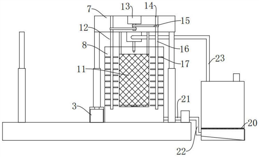 Cleaning device for casting part production and machining