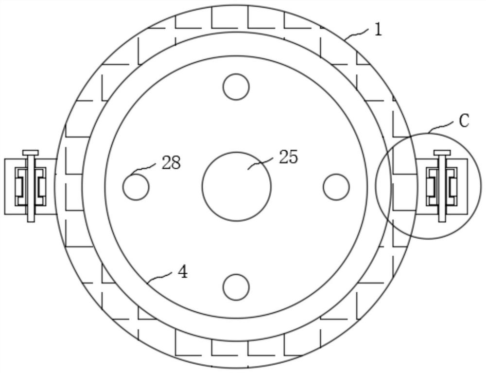 A spark plasma sintering mold using polycrystalline mullite fiber for heat preservation