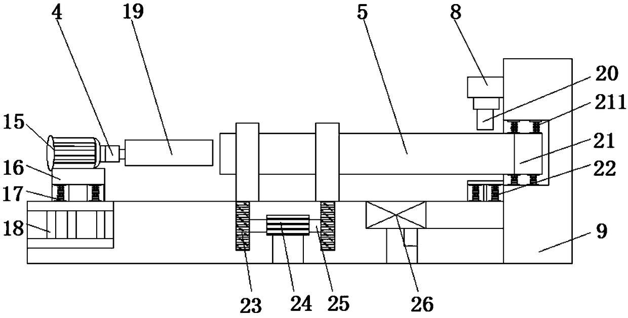 Polishing device for steel pipe machining