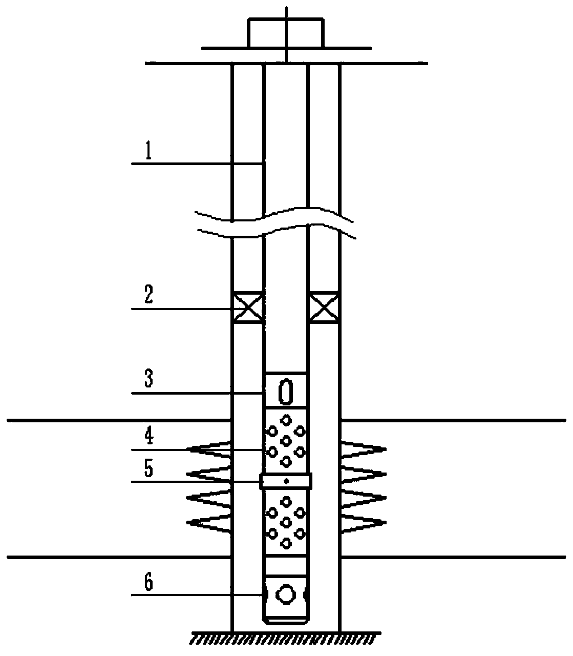 High-temperature and high-pressure oil-gas well multifunctional fracturing completion pipe string and construction process