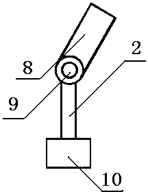 Shaking and hitting device preventing wall pasting inside dust collector