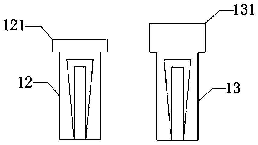 Limiting device for prefabricated stair sliding support