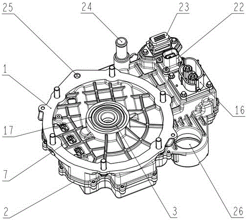 Inverter integrated into motor