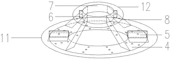 Inter-column reinforcement structure and method for preventing continuous collapse of ancient buildings