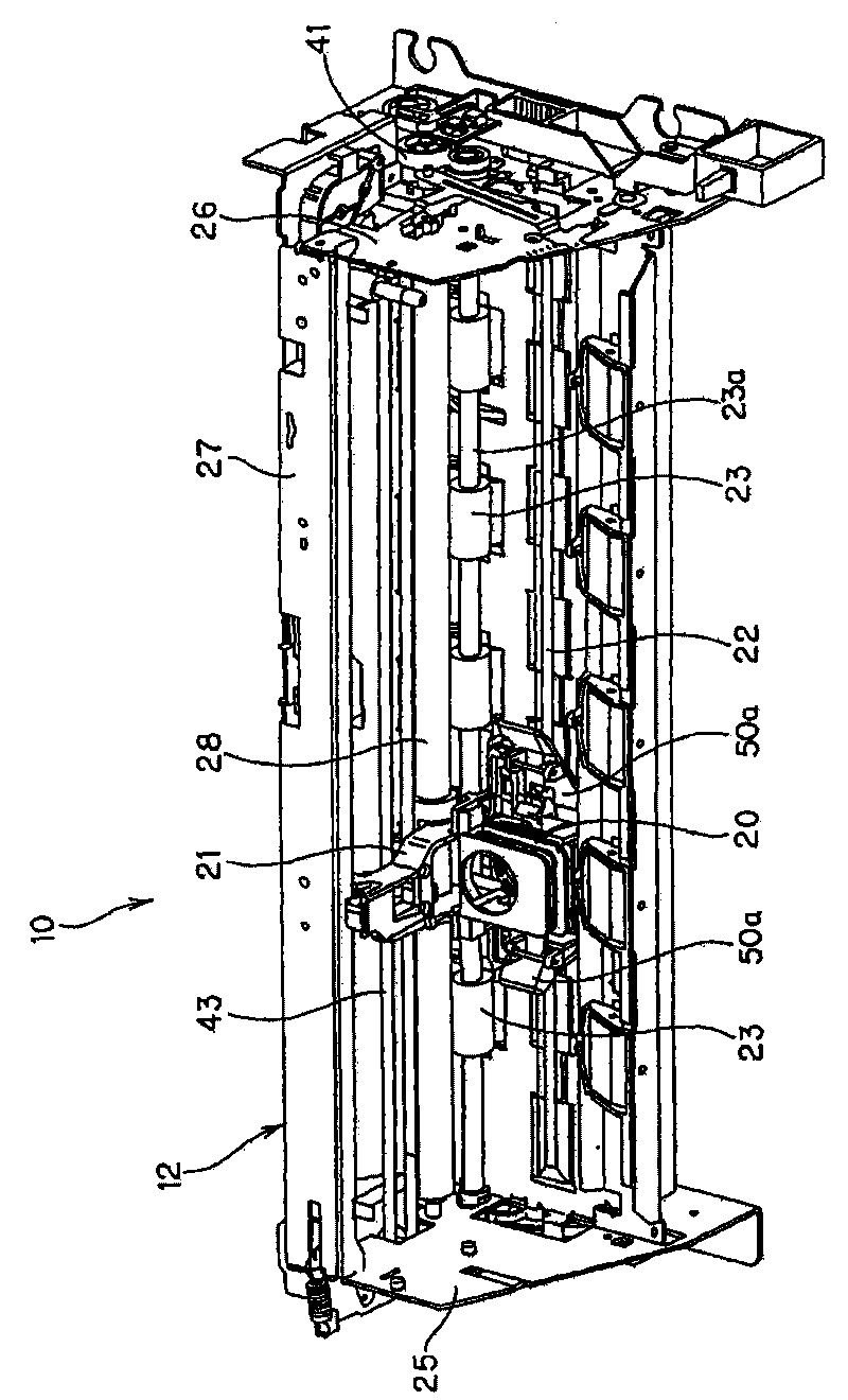 Ink band box and recording apparatus