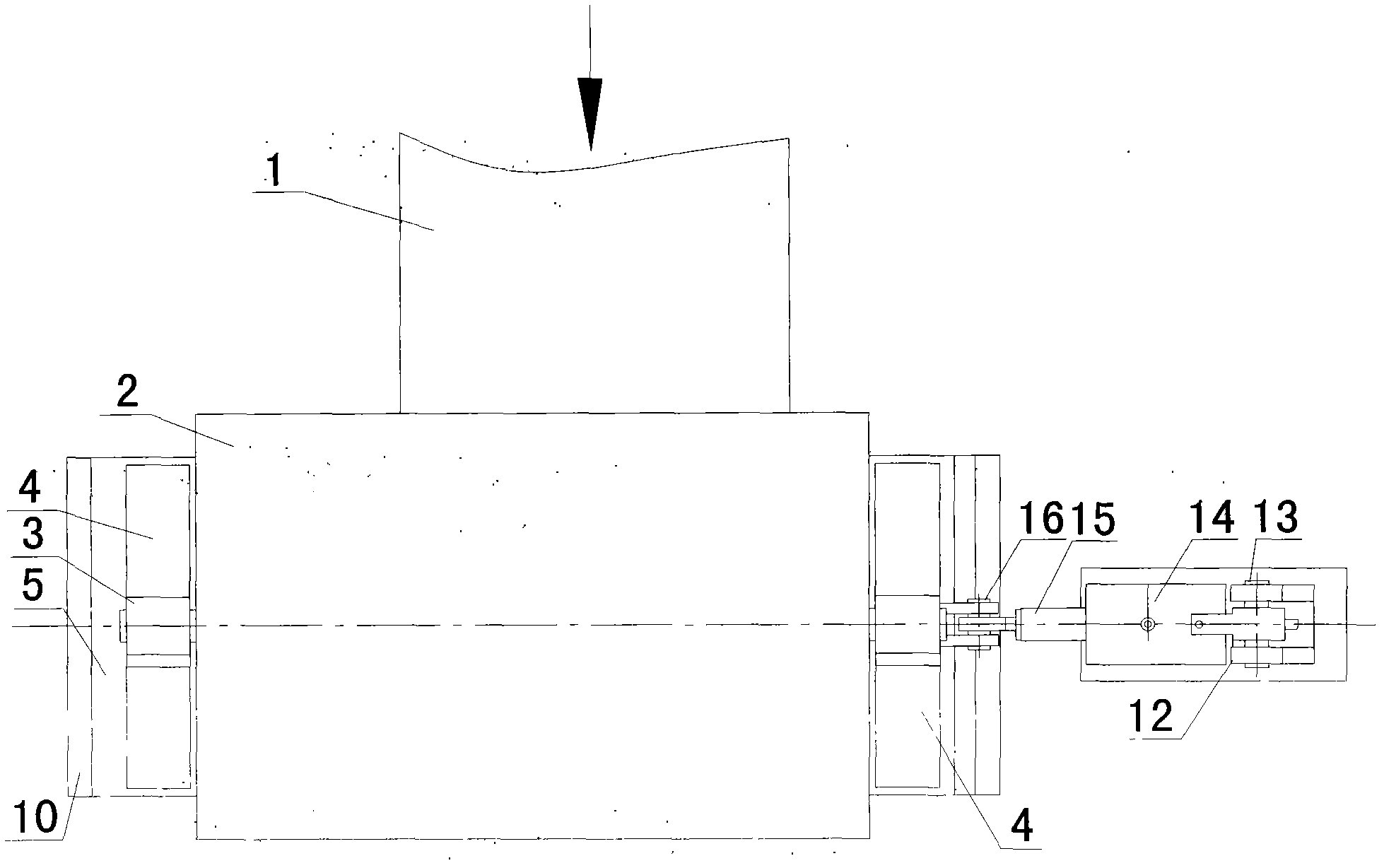 Hydraulic rocking roller bracket