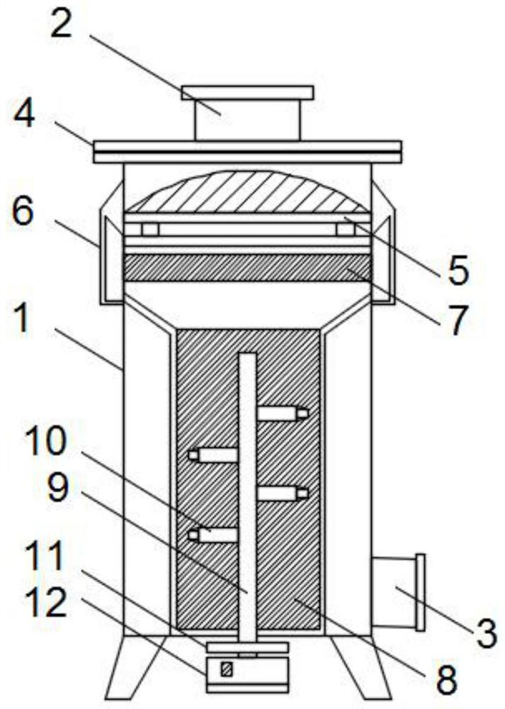 Energy-saving and environment-friendly water treatment filtering device and filtering method thereof