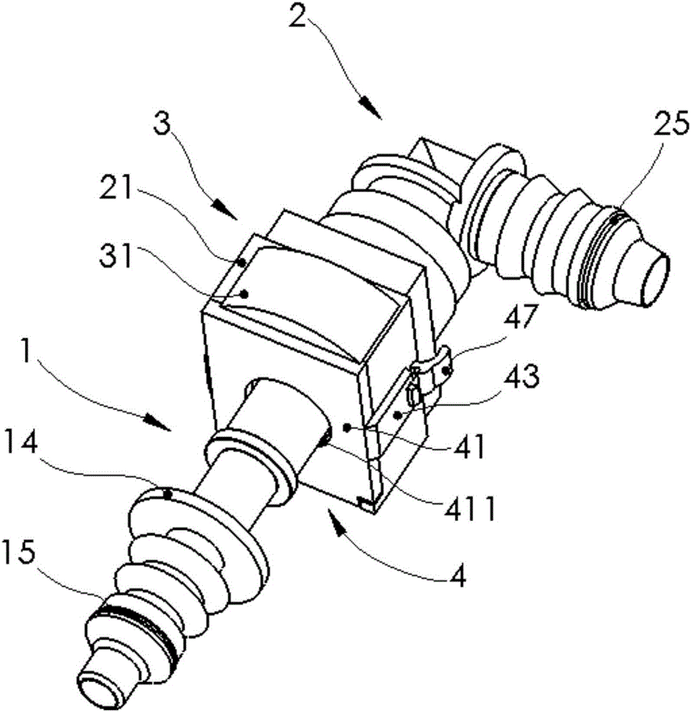 A push-button quick connector with dustproof function