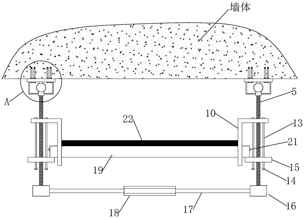 Adjustable building equipment mounting bracket and using method thereof