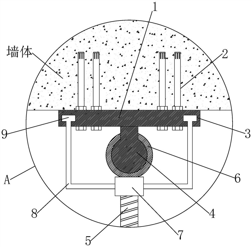 Adjustable building equipment mounting bracket and using method thereof