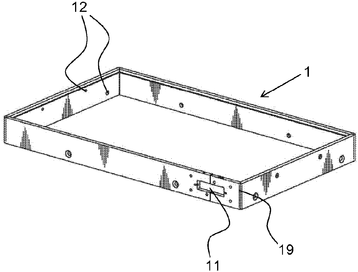 Housing for holding a flat screen