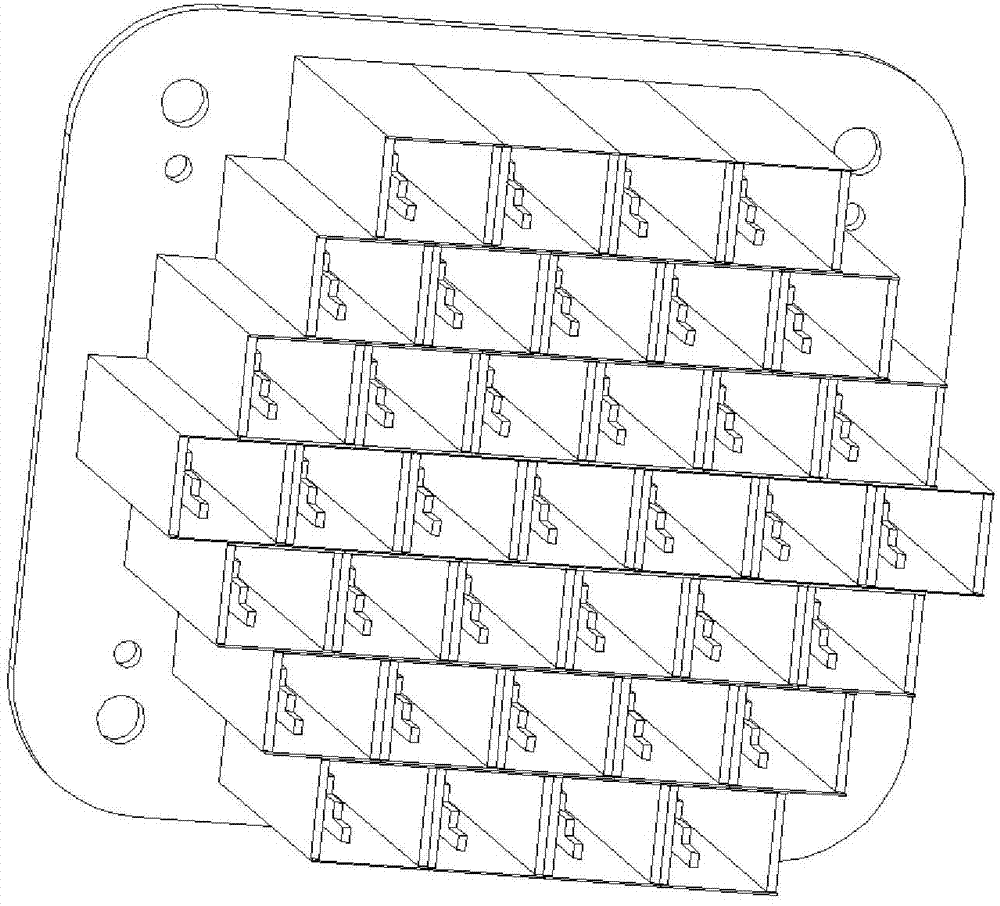 Satellite-borne K-band phased array antenna circularly-polarized waveguide radiation array