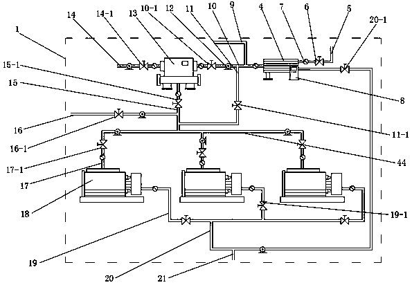 Efficient split type diesel engine clustered cooling system and application method thereof