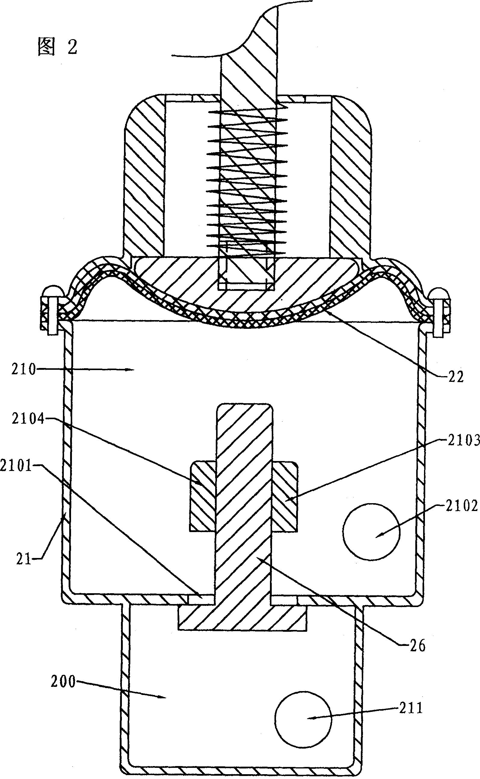 Water control apparatus for water storage type water heater