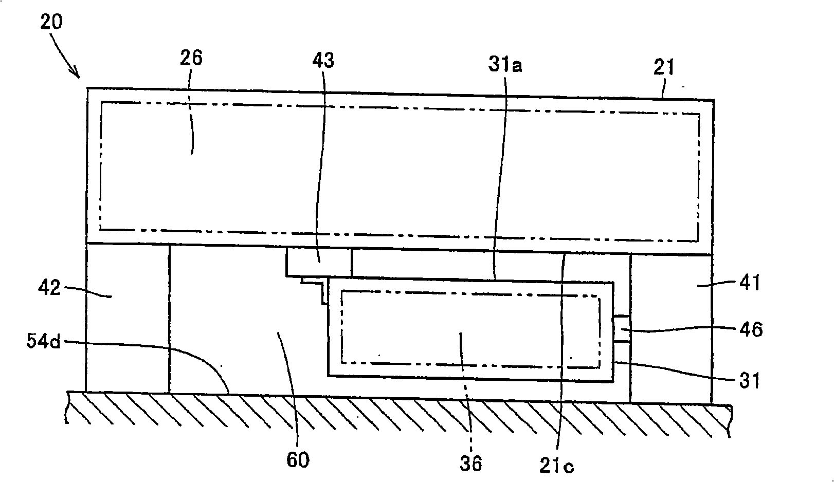 Structure of power supply to be mounted on vehicle