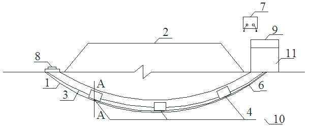 Observation method of foundation settlement based on liquid level difference