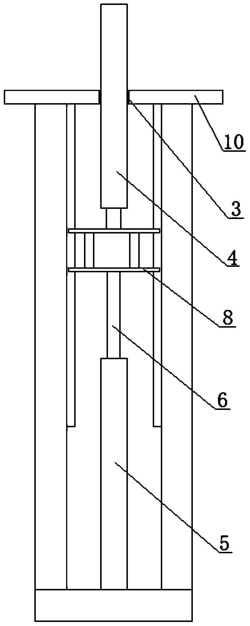 Automatic insertion type vibrating device for tunnel secondary lining concrete