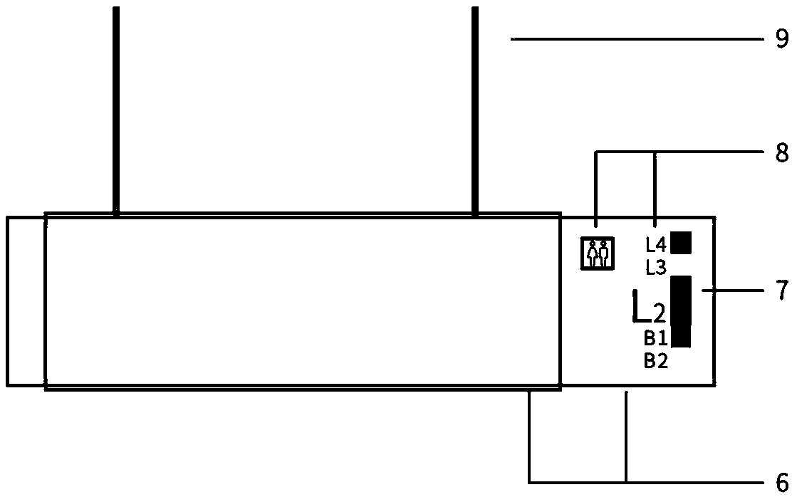 Public restroom crowding degree information interaction system