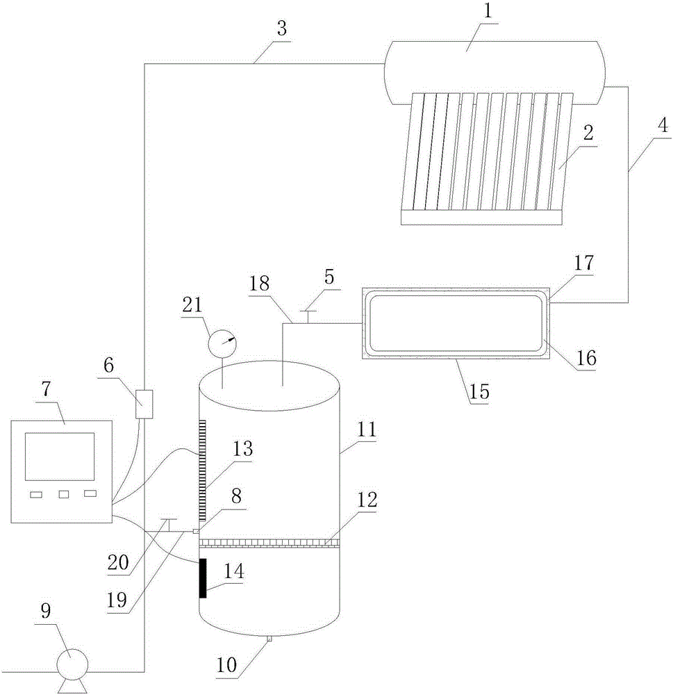 Temperature-adjustable solar hot water supply system