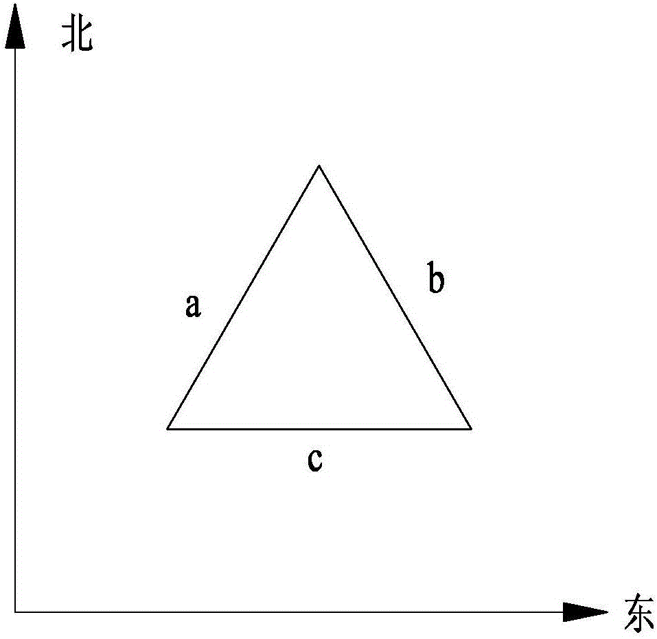 Triangular-array ultrasonic wind detecting sensor