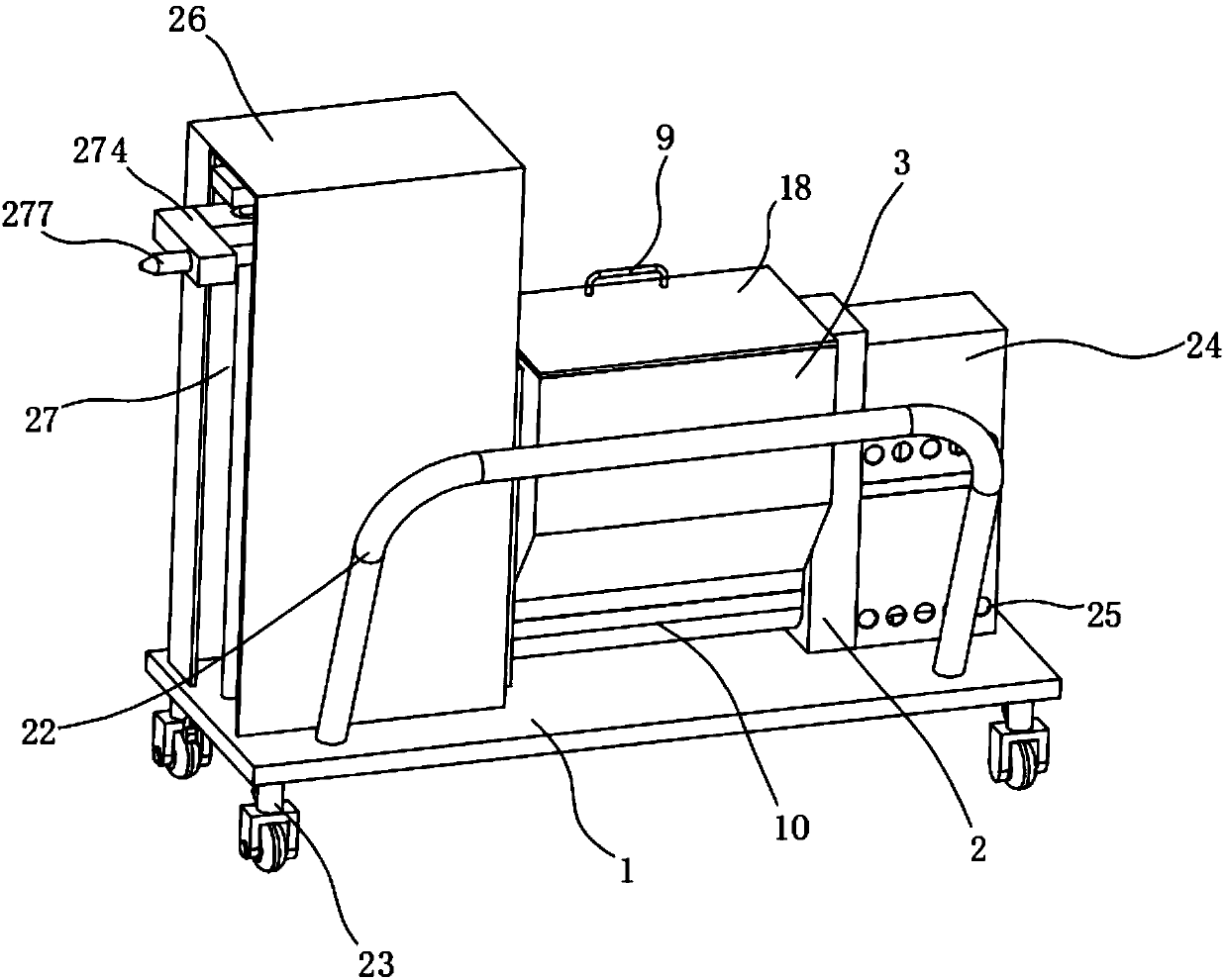 Construction shotcrete machine with mixing function and capable of automatically spraying