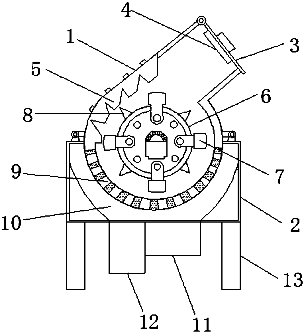 A high-efficiency crushing equipment for medical medicinal materials