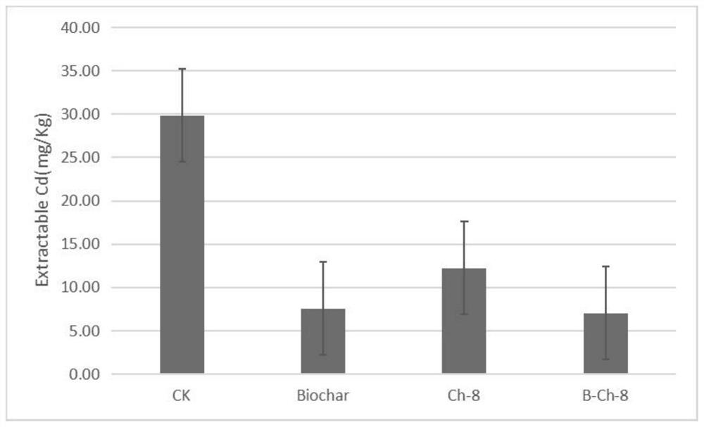 Method for repairing heavy metal-contaminated soil by combining sludge biochar immobilized bacteria with plants