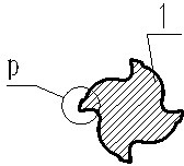 Manufacturing method of high-strength end mill cutting edge and double-front-angle end mill