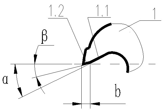 Manufacturing method of high-strength end mill cutting edge and double-front-angle end mill