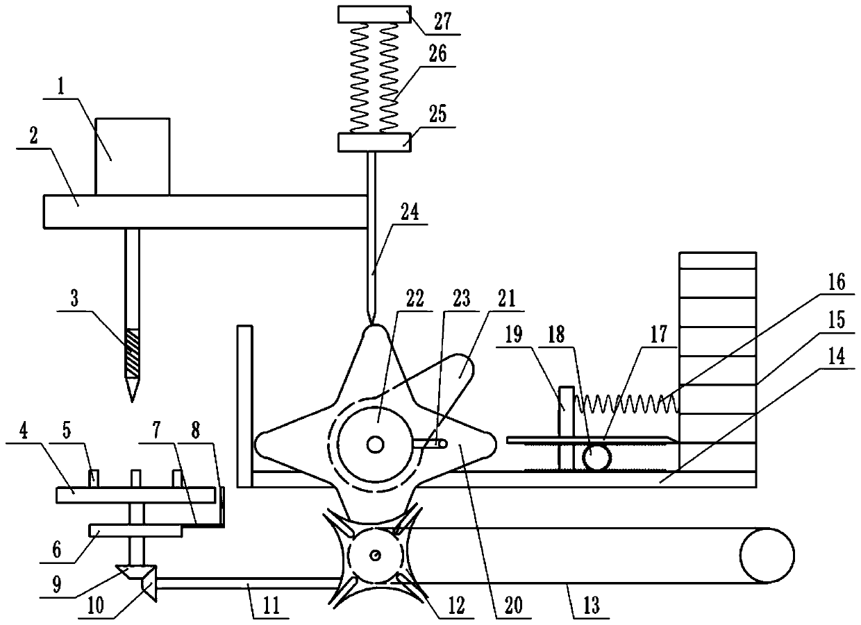 A device for punching holes in valve end caps