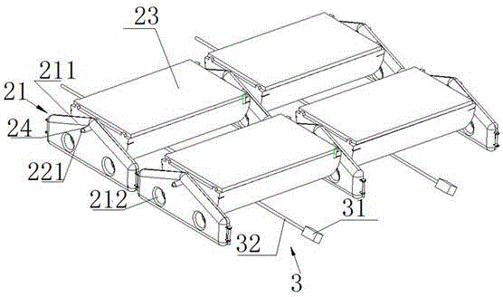 Water surface floating platform