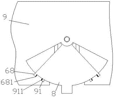 A self-adjusting air-conditioning air outlet device for passenger cars