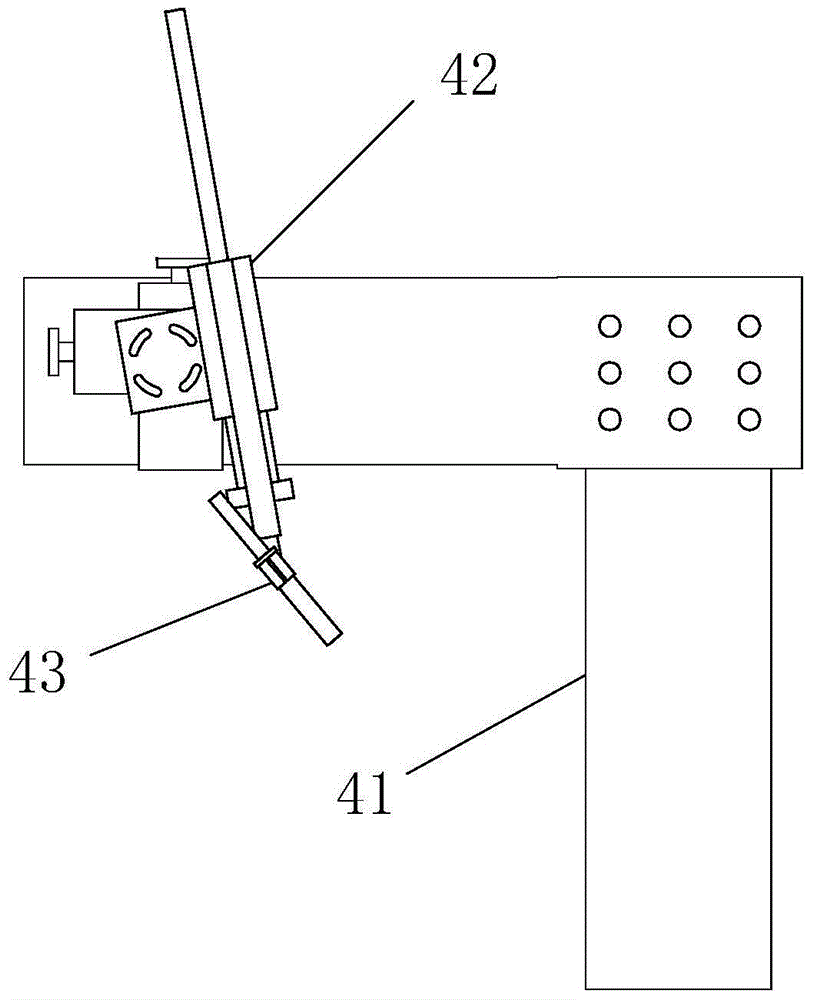 Steel pipe flange welding positioning device