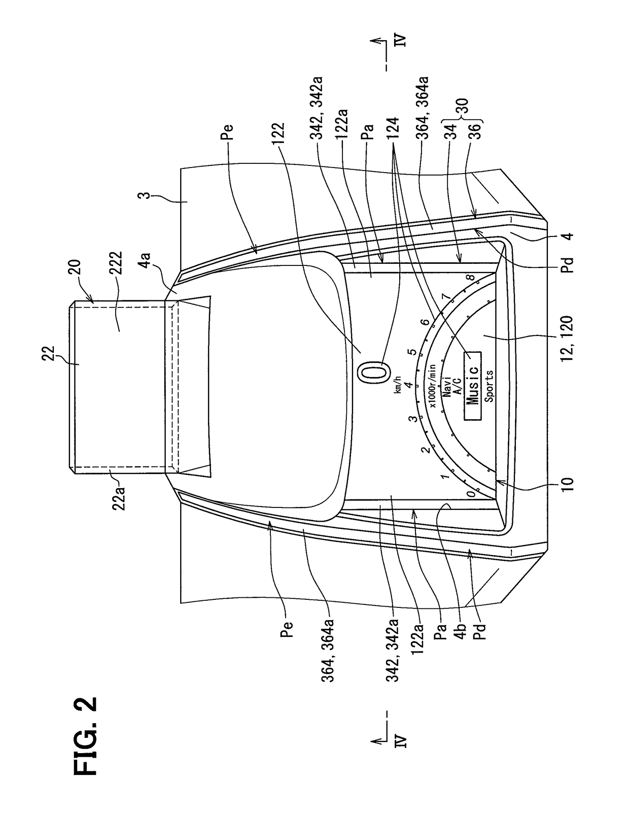 Display device for vehicle