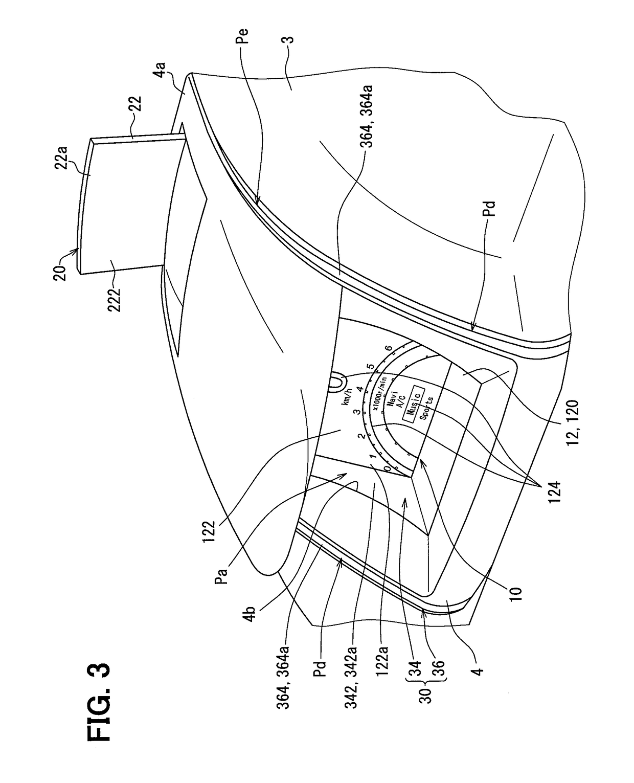 Display device for vehicle