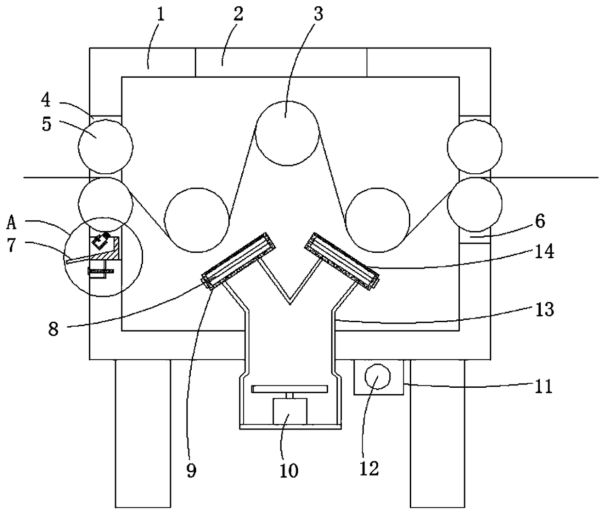 Chemical fiber filament drying device