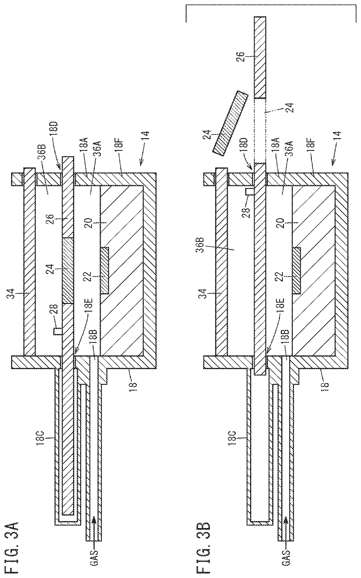 Housing and handling method for processing device