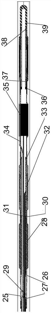 Composite coiled tubing cable horizontal well water outlet section testing system and method