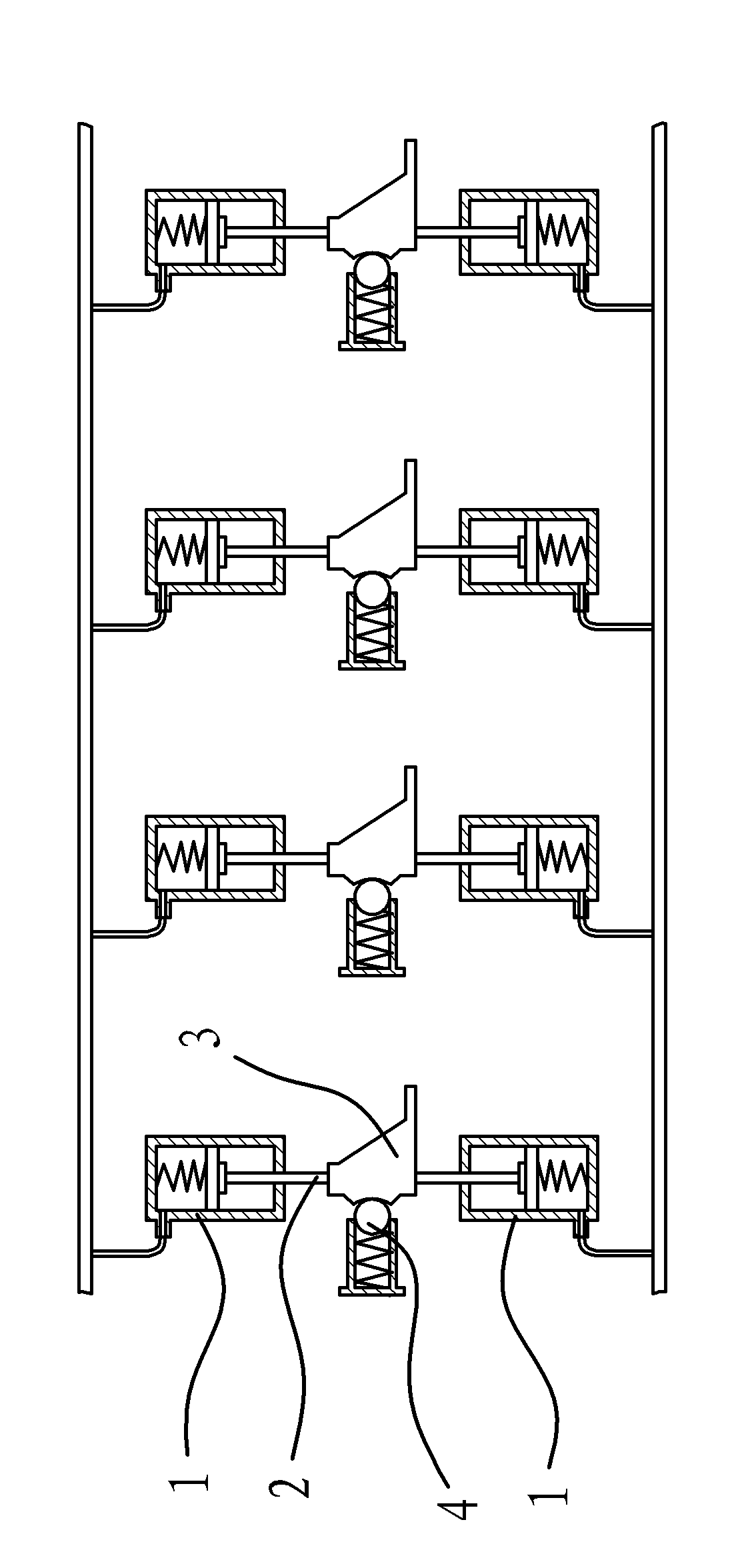 A gear selection actuator of an electronically controlled mechanical automatic transmission