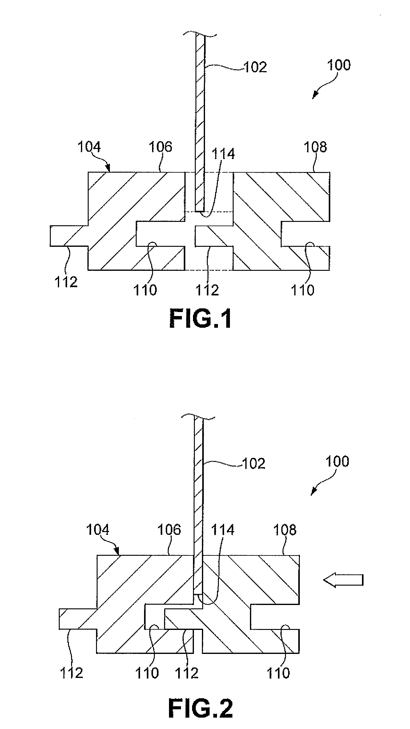 Battery cooling module foot profile design for a jointless conductive fin/foot compressed interface connection