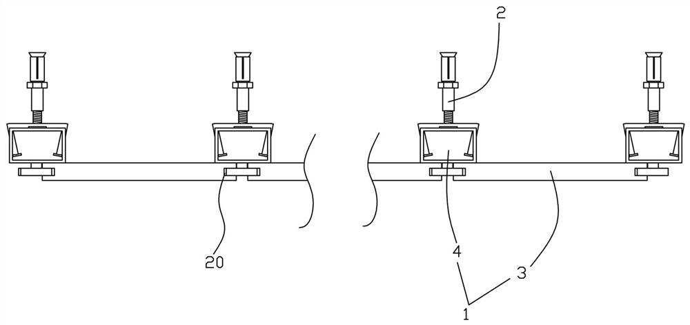 Fabricated toilet suspended ceiling capable of adjusting suspended ceiling space and mounting method thereof