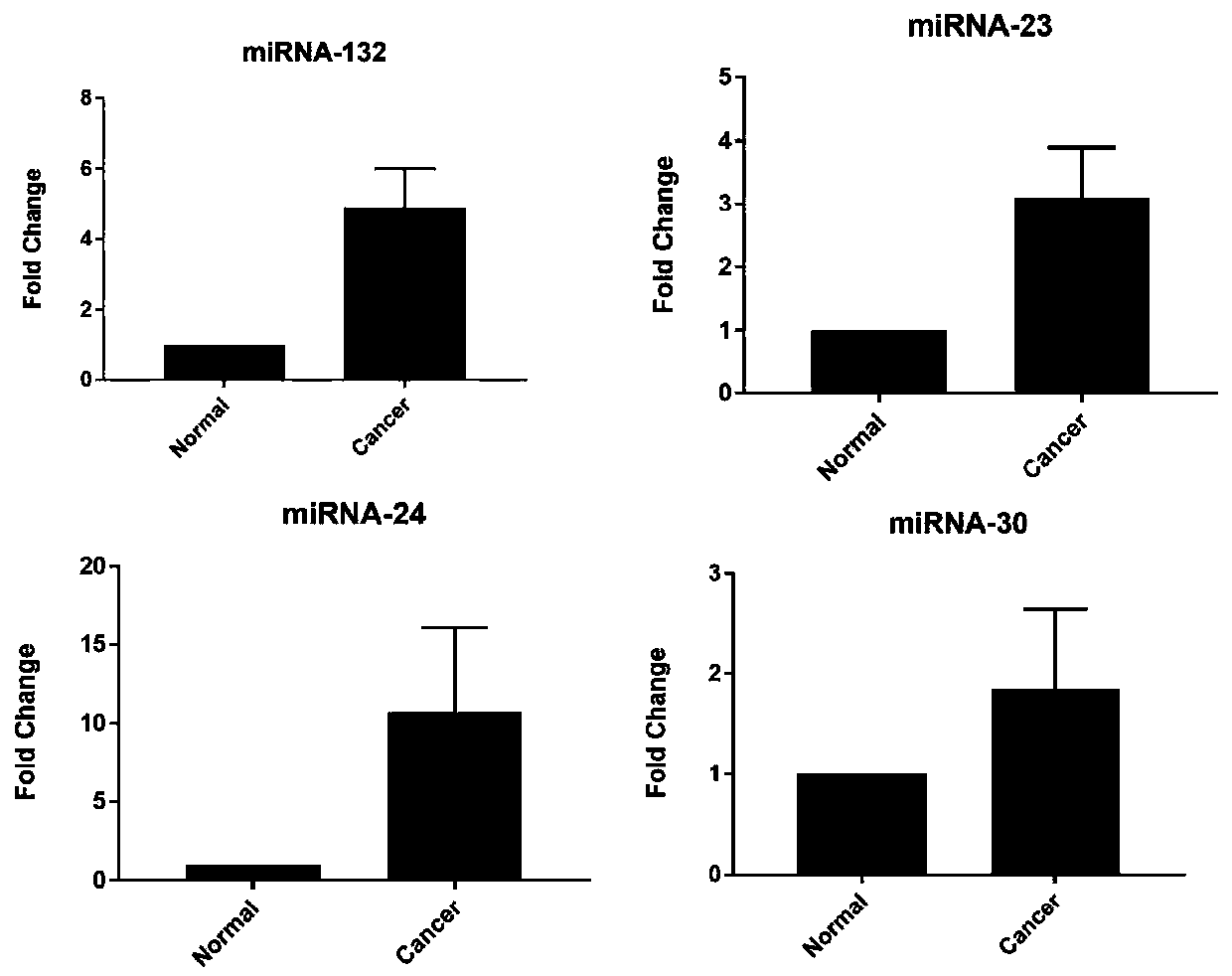 Molecular marker for early pancreatic neoplasm detection as well as detection method and application thereof