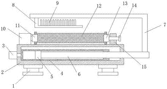 Warping device for production of needled felt