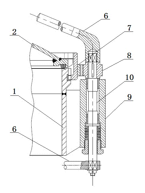 Pressure-proof watertight circular door for ships and warships